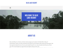 Tablet Screenshot of bluelakeresort.org